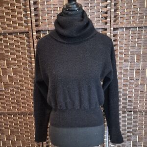 Tahari Classic Black Cowl Neck Sweater